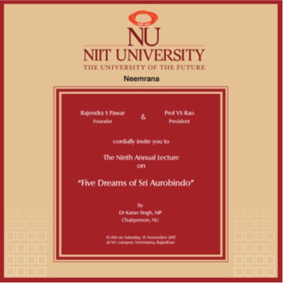 9th Annual Lecture formal invitation