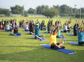 Yoga club session participants photo NU​