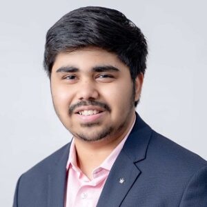 Aakash Sinha student leader portrait