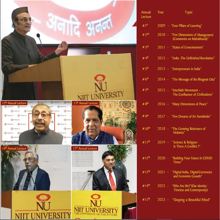 Past Annual Lecture distinguished speakers